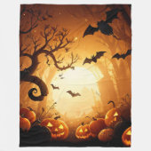 Halloween/Bat/Pumpkin/Fall Fleecedecke (Vorderseite)