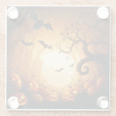 Halloween/Bat/Pumpkin/Fall Glasuntersetzer (Rückseite)