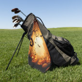 Halloween/Bat/Pumpkin/Fall Golfhandtuch (Gras)