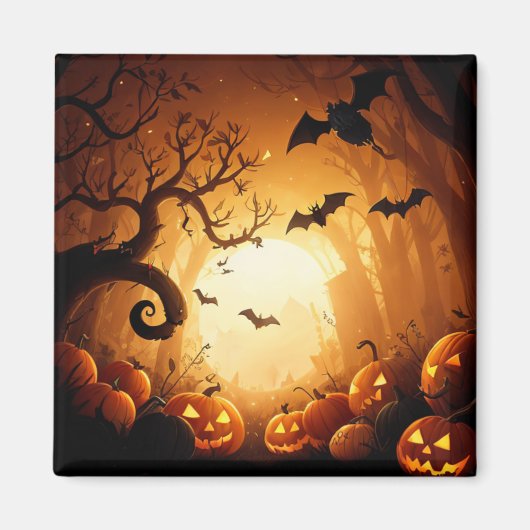 Halloween/Bat/Pumpkin/Fall Magnet (Vorne)
