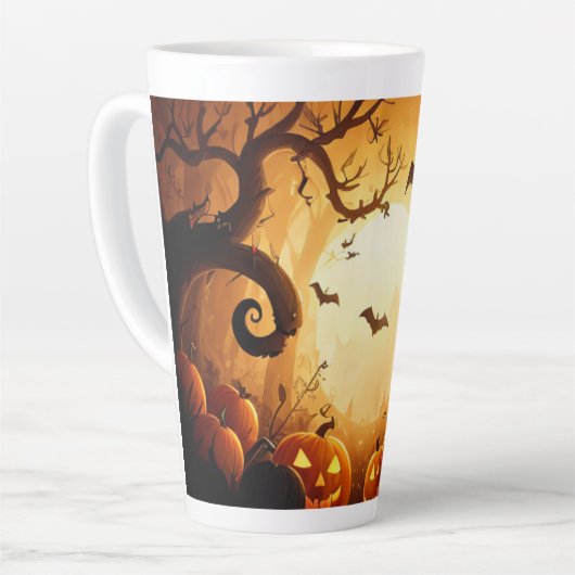 Halloween/Bat/Pumpkin/Fall Milchtasse (Linke Ecke)