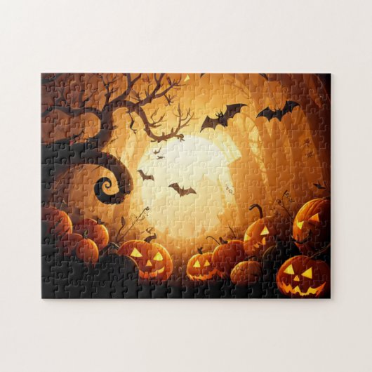 Halloween/Bat/Pumpkin/Fall Puzzle (Horizontal)