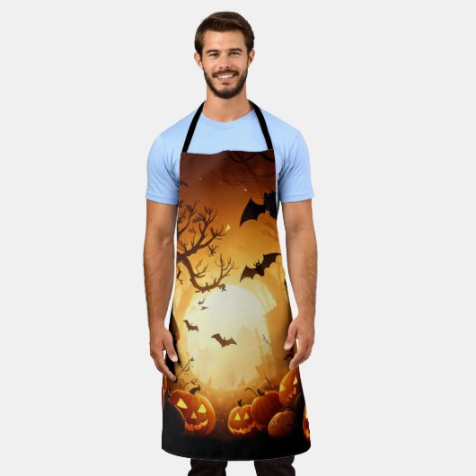 Halloween/Bat/Pumpkin/Fall Schürze (Getragen)
