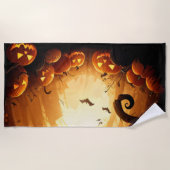 Halloween/Bat/Pumpkin/Fall Strandtuch (Vorderseite)