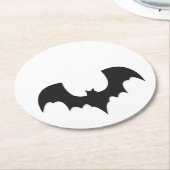 Halloween bat runder pappuntersetzer (Angewinkelt)