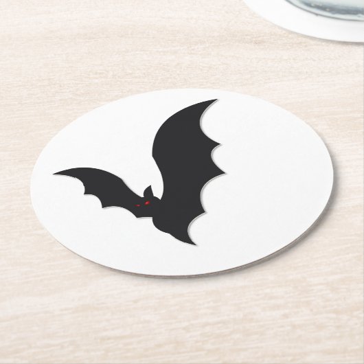 Halloween bat runder pappuntersetzer (Angewinkelt)