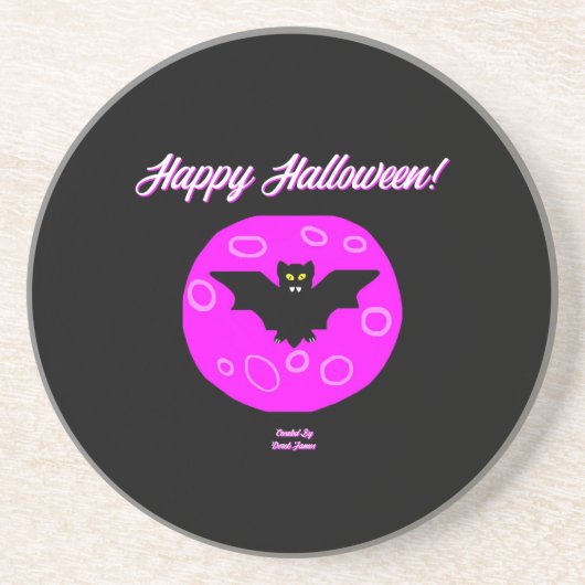 Halloween Bat Sandstone Untersetzer (Vorne)