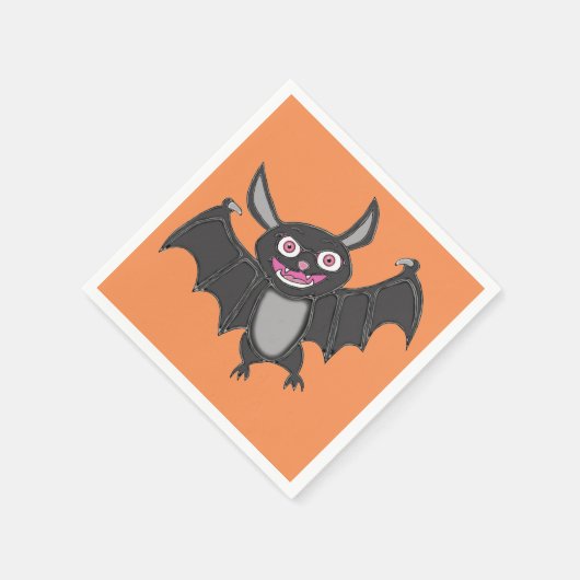 Halloween Bat Serviette (Ecke)