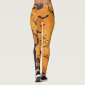 Halloween Bat Spider & Webs Leggings (Rückseite)