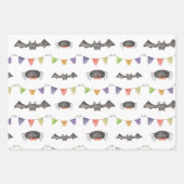 Halloween Bat Spiding Musterpapier Geschenkpapier Set (Vorderseite)