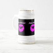 Halloween Bat Stein Tasse (Vorderseite Links)