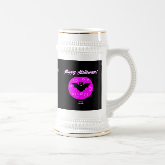 Halloween Bat Stein Tasse (Rechts)