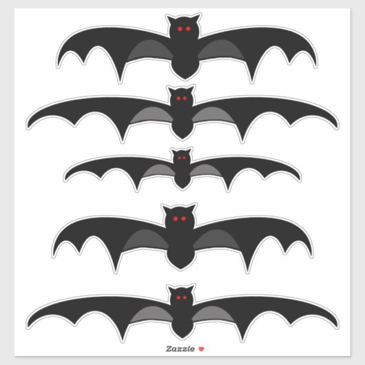Halloween Bat Sticker (Blatt)