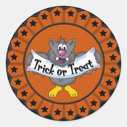 Halloween Bat Sticker (Vorderseite)