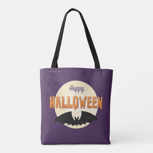 Halloween Bat und Spiderweb Tasche (Rückseite)