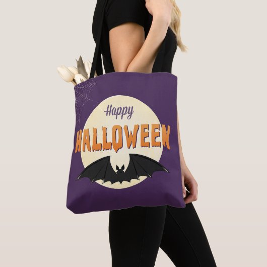 Halloween Bat und Spiderweb Tasche (Von Nahem)