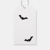 Halloween Bat und Vollmond-Geschenkmarke Geschenkanhänger (Rückseite)
