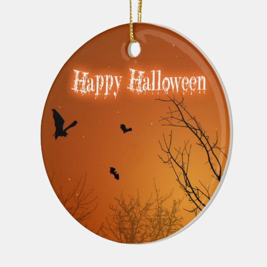 Halloween Bats & Bäume - Ornamente (Links)