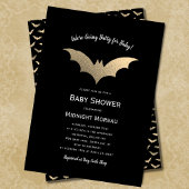 Halloween Bats Black Baby Dusche Einladung