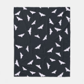 Halloween Bats Black Fleece Blanket (Vorderseite)