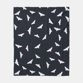 Halloween Bats Black Fleece Blanket