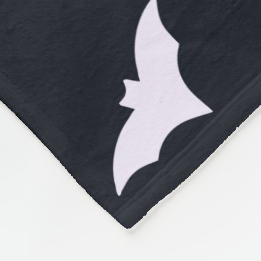 Halloween Bats Black Fleece Blanket (Ecke)