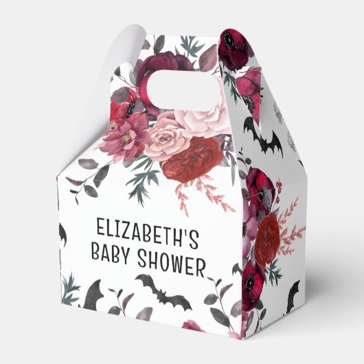 Halloween Bats Blume Kinderdusche Geschenkschachtel (Vorderseite)