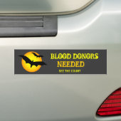Halloween Bats Blutspender brauchen Autoaufkleber (Auf Auto)