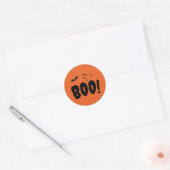 Halloween Bats Boo Runder Aufkleber (Umschlag)