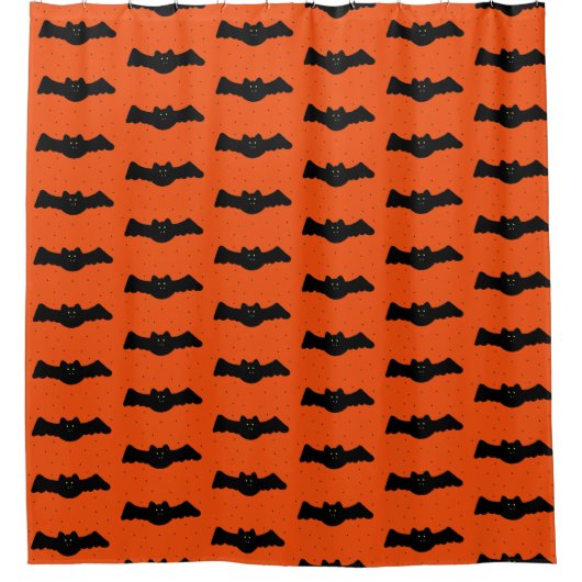 Halloween Bats Duschvorhang (Vorderseite)