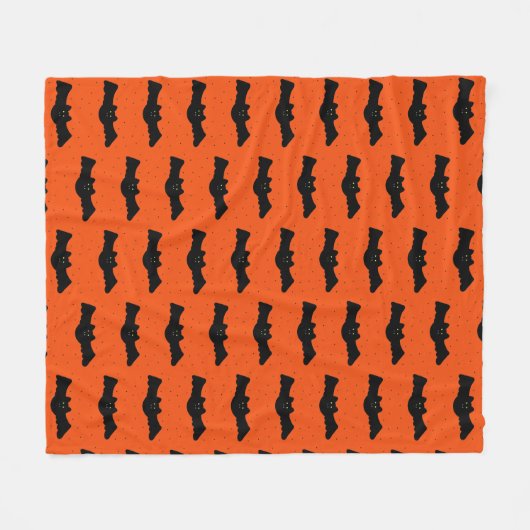 Halloween Bats Fleecedecke (Vorderseite (Horizontal))