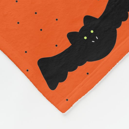 Halloween Bats Fleecedecke (Ecke)