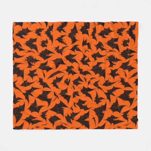 Halloween Bats Fleecedecke (Vorderseite (Horizontal))