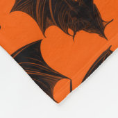 Halloween Bats Fleecedecke (Ecke)