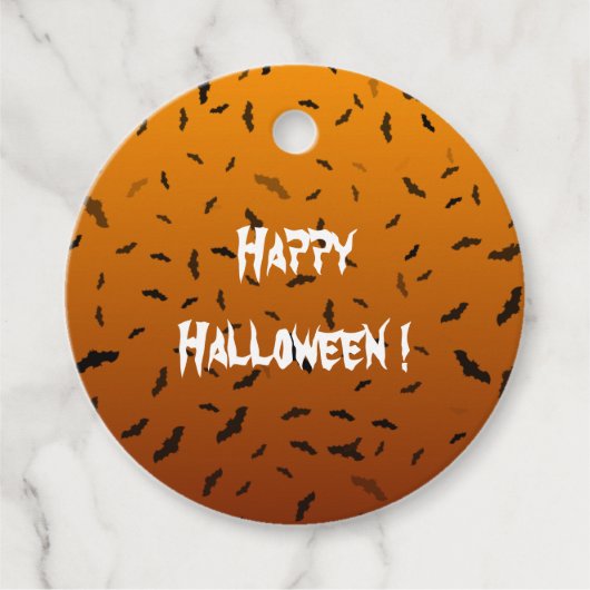 Halloween Bats Geschenkanhänger (Vorderseite)