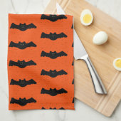 Halloween Bats Geschirrtuch (Viertel Falte)