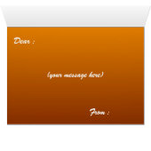 Halloween Bats Grußkarte (Innenansicht Horizontal (Unten))