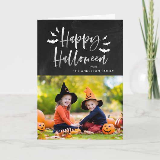 Halloween Bats | Halloween-Foto Karte (Vorderseite)