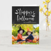 Halloween Bats | Halloween-Foto Karte (Gelbe Blume)