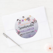 Halloween Bats Happy Halloween Runder Aufkleber (Umschlag)