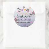 Halloween Bats Happy Halloween Runder Aufkleber (Tasche)