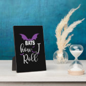 Halloween Bats How I Roll Birthday Fotoplatte (Seite)