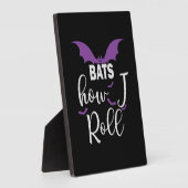 Halloween Bats How I Roll Birthday Fotoplatte (Seite)