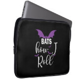 Halloween Bats How I Roll Birthday Laptopschutzhülle (Vorne Rechts)