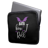 Halloween Bats How I Roll Birthday Laptopschutzhülle (Vorderseite Links)