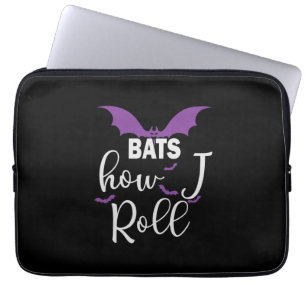 Halloween Bats How I Roll Birthday Laptopschutzhülle