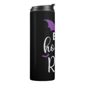 Halloween Bats How I Roll Birthday Thermosbecher (Nach links gedreht)