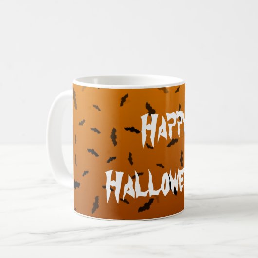 Halloween Bats Kaffeetasse (Vorderseite Links)