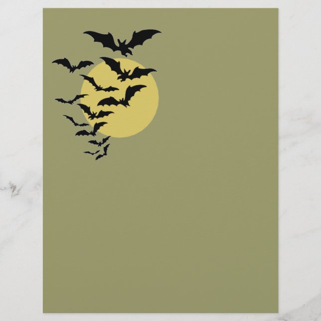 Halloween Bats Letterhead (Vorderseite)