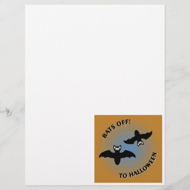 Halloween Bats Orange Blue (Vorderseite)